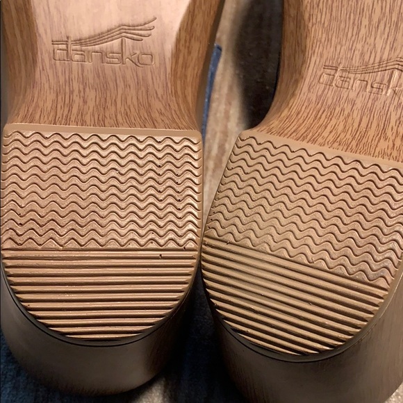 NWOT Dansko denim leather adjustable sandals EC - Picture 11 of 16